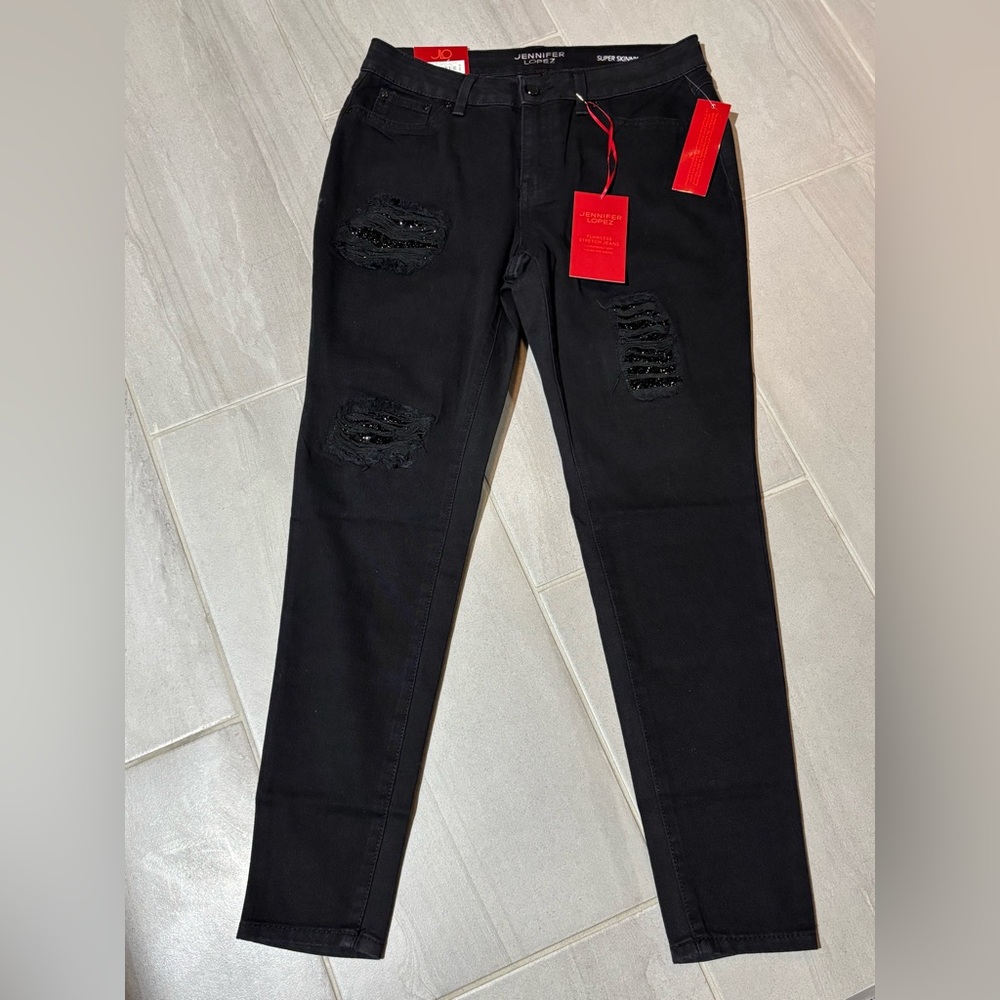 Jennifer Lopez Black super Skinny flawless stretch Jeans